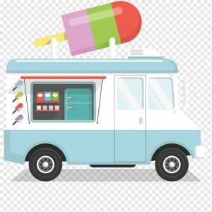 Раскраска фургон с мороженым #33 #544677