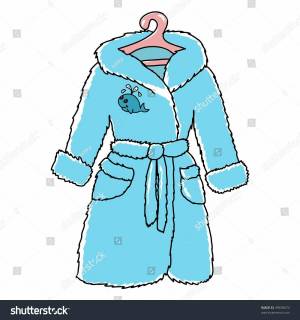 Раскраска халат для детей #25 #546156
