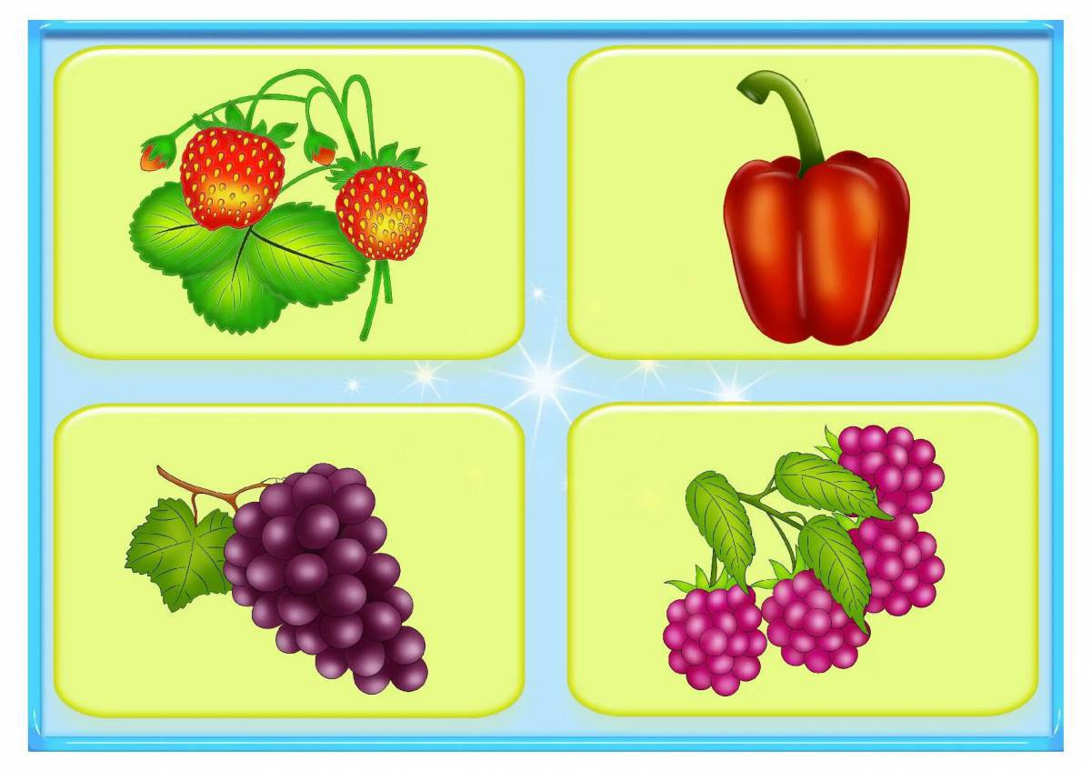 Фрукты и овощи и ягоды 4 5 лет #3