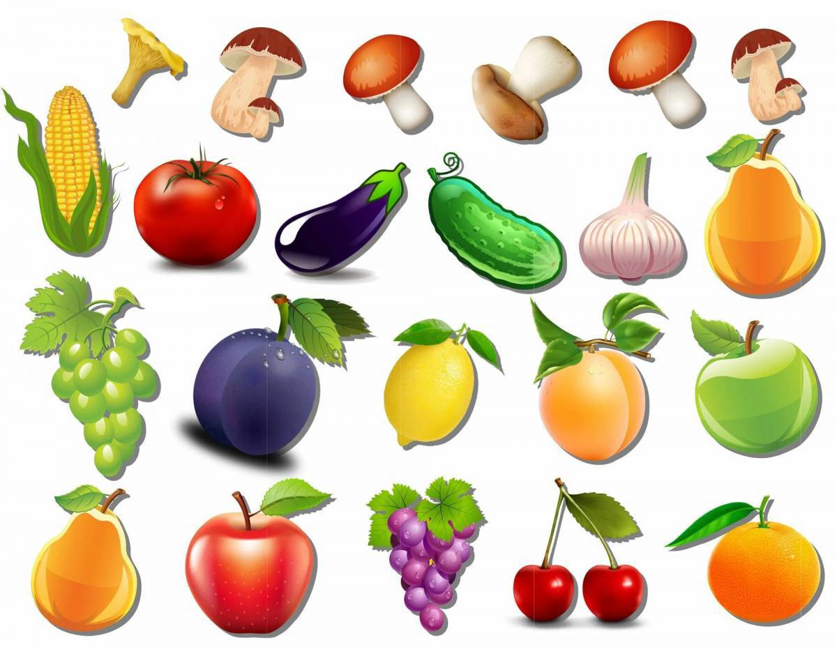 Фрукты и овощи и ягоды 5 6 лет #4
