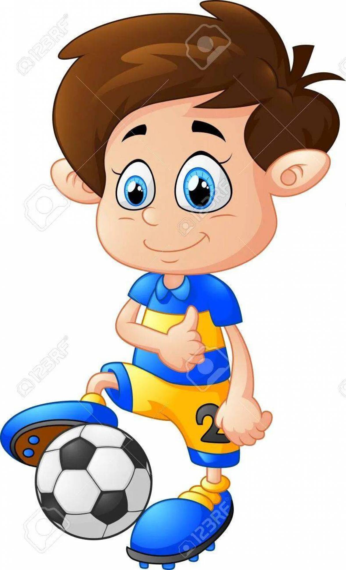 Футболист мальчик #25