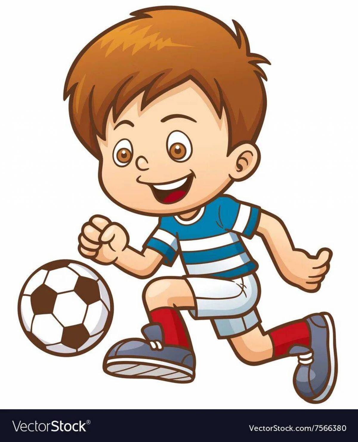 Футболист мальчик #34