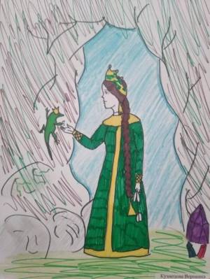 Раскраска хозяйка медной горы для детей #12 #548554