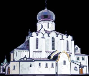 Раскраска храм для детей православный #18 #550193
