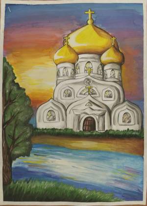 Раскраска храм для детей православный #38 #550213