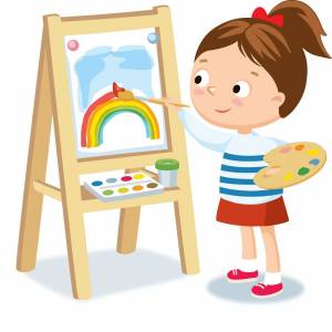 Раскраска художник для детей #6 #550665