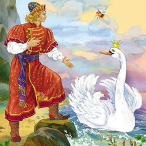 Раскраска царевна лебедь из сказки о царе салтане #7 #551325