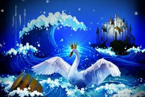 Раскраска царевна лебедь из сказки о царе салтане #15 #551333