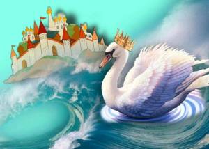 Раскраска царевна лебедь из сказки о царе салтане #16 #551334