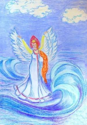 Раскраска царевна лебедь из сказки о царе салтане #30 #551348