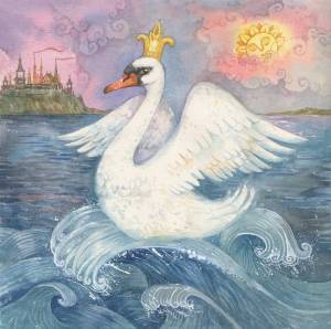 Раскраска царевна лебедь из сказки о царе салтане #37 #551355