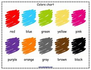 Раскраска цвета на английском языке для детей #21 #551794