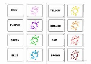 Раскраска цвета на английском языке для детей #23 #551796