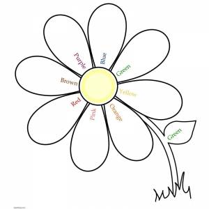 Раскраска цветик семицветик контур #13 #551825
