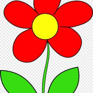 Раскраска цветок для детей 4 5 лет #10 #552432