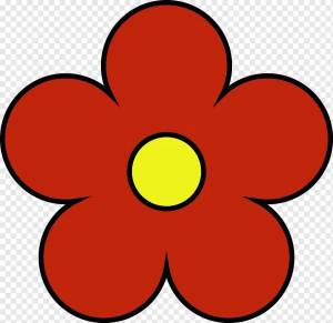 Раскраска цветок для детей 4 5 лет #12 #552434
