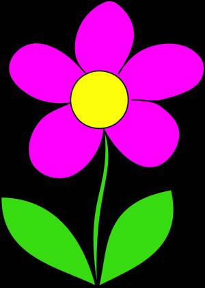 Раскраска цветок простой #36 #552621