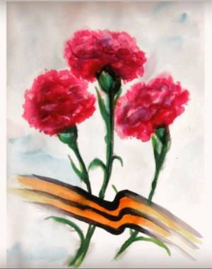 Раскраска цветы героям войны для детей #23 #553094