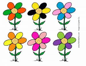 Раскраска цветы детские #17 #553146
