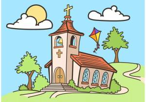 Раскраска церковь для детей #1 #553960