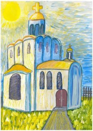 Раскраска церковь для детей #5 #553964