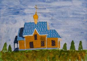 Раскраска церковь для детей #17 #553976