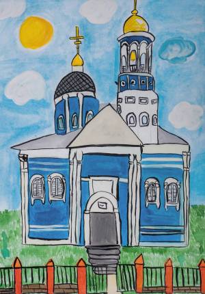 Раскраска церковь рисунок #7 #553992