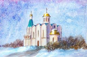 Раскраска церковь рисунок #19 #554004