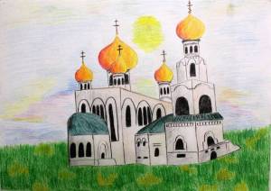 Раскраска церковь рисунок #23 #554008
