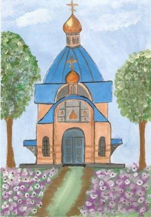 Раскраска церковь рисунок #27 #554012