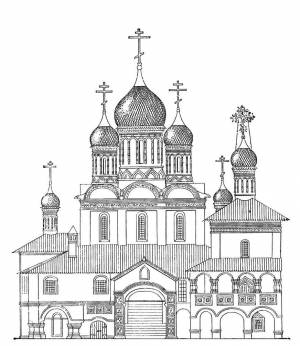 Раскраска церковь рисунок #29 #554014
