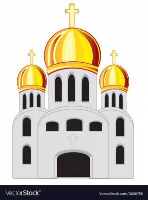 Раскраска церковь с куполами для детей #5 #554027