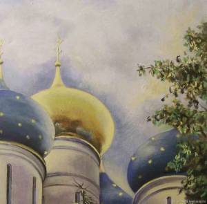 Раскраска церковь с куполами для детей #19 #554041