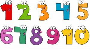 Раскраска цифры для детей для 3 лет #27 #554720