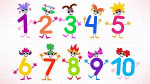 Раскраска цифры от 1 до 5 для детей #22 #554829