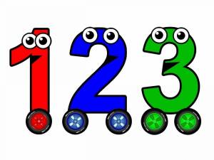 Раскраска цифры от 1 до 5 для детей #37 #554844
