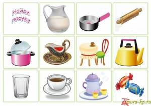 Раскраска чайная посуда для детей #18 #555437