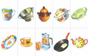 Раскраска чайная посуда для детей #25 #555444