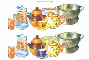 Раскраска чайная посуда для детей #31 #555450