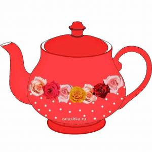 Раскраска чайник для детей 2 3 лет #11 #555468