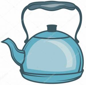 Раскраска чайник для малышей #34 #555528