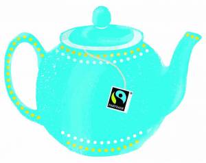 Раскраска чайник и чашка для детей #20 #555607