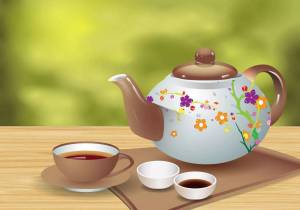 Раскраска чайник и чашка для детей #34 #555621