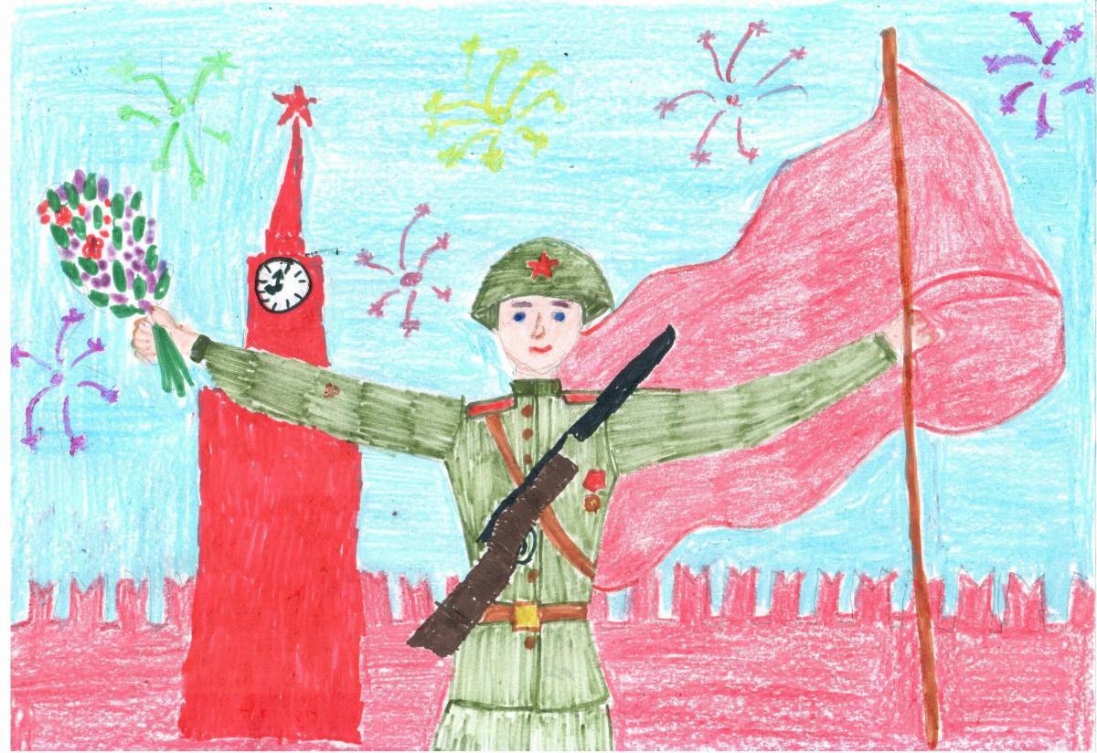 Цветы героям войны для детей #25