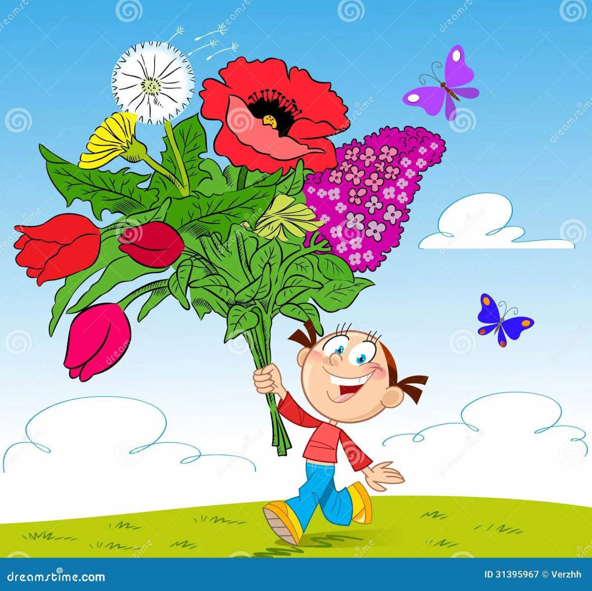 Цветы героям для детей #15