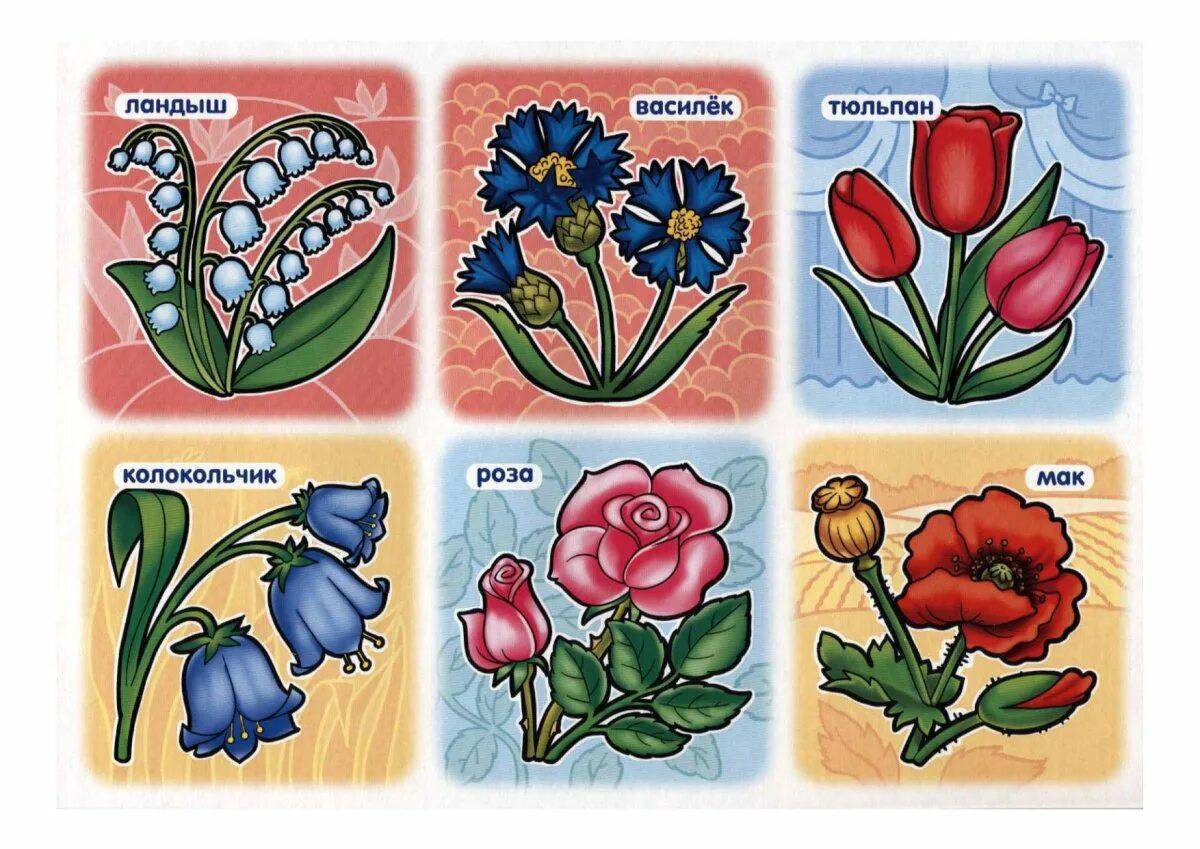 Цветы для для детей 3 4 #8