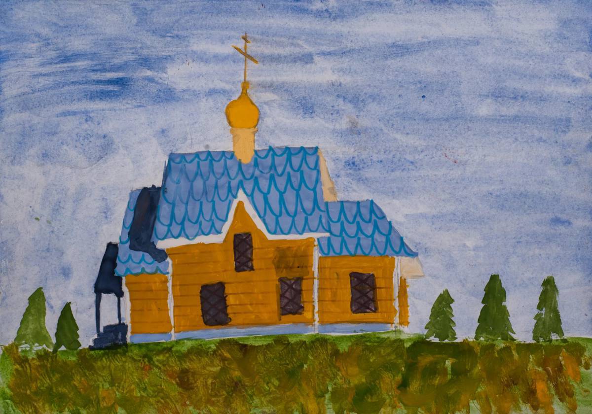 Церковь рисунок #17