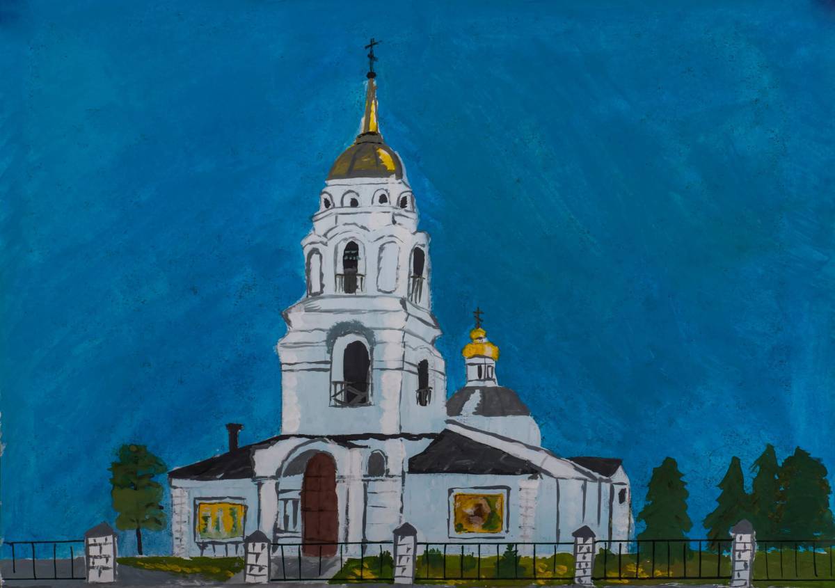 Церковь рисунок #22