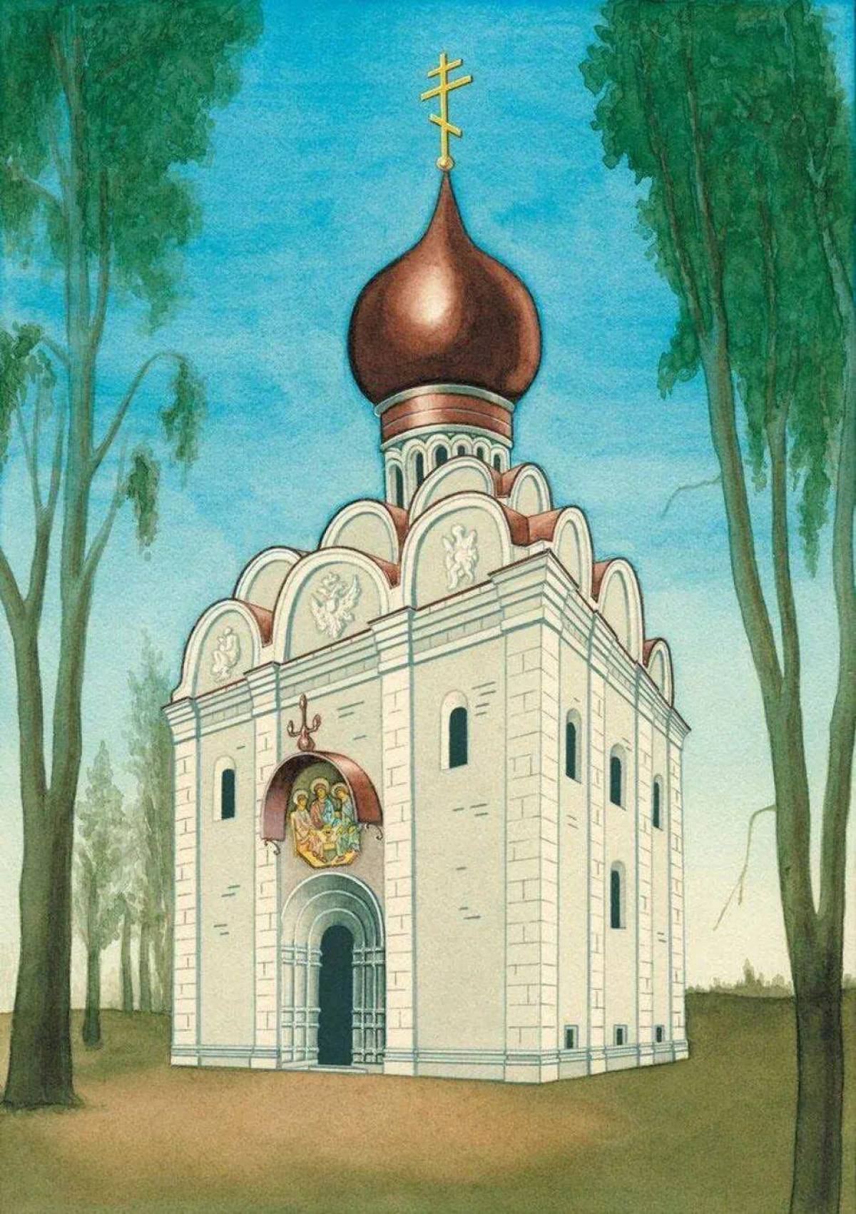 Церковь рисунок #31