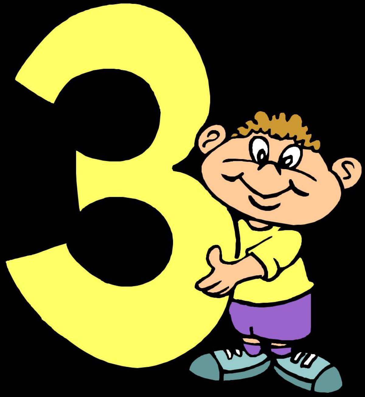 Цифра 3 для дошкольников #12